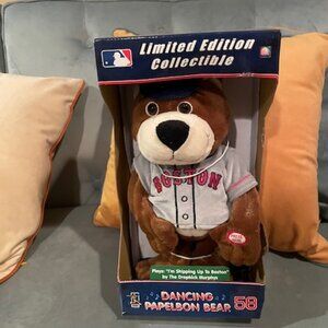 Collectable Papelbon dancing bear wearing Red Sox Uniform